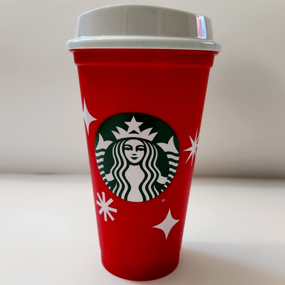 STARBUCKS 2022 Holiday Red Cup Christmas Xmas Reusable with Lid 16oz New